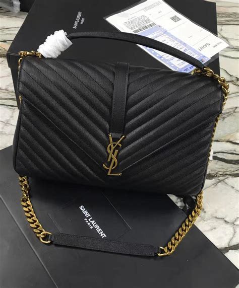 ysl large college bag fake|saint laurent college shoulder bag.